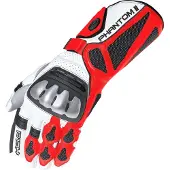 Held Phantom II Handschuh weiß/rot 8,5 Herrenrot8,5 - Motorradbekleidung - Motorradhandschuhe
