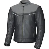 Held Heyden Schwarz Grau Motorrad Lederjacke Größe 56