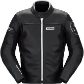 Spidi Genesis Motorrad Lederjacke, schwarz/weiß, 54