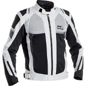 Richa Airstorm wasserdichte Motorrad Textiljacke, hellgrau/schwarz, L