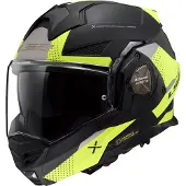 LS2 FF901 Advant X Oblivion Klapphelm, schwarz matt/neon, S (55/56)
