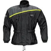 GMS Douglas Schwarz Gelb Regenjacke Größe 3XL