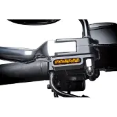 HeinzBikes LED-Armatruen Blinker passend für H-D Dyna, Bj.96-, schwarz