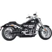 Falcon Double Groove Auspuffanlage SOFTAIL 21- BL