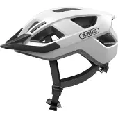 ABUS Fahrradhelm Aduro 3.0 LED - sportiver City-Helm in stilvollem Design für alltägliche und sportliche Touren - mit Rücklicht - für Damen und Herren - Weiß, Größe L (58-62 cm)