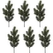 Creativ Green Winterliche Kunstpflanze "Weihnachtsdeko" Zweig, 6 Stück im Set