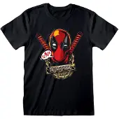 Heroes Marvel Comics Deadpool Gangsta Kurzarm-t-shirt