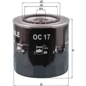 MAHLE ORIGINAL Kraftstofffilter KC 36 Anschraubfilter