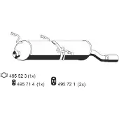 ERNST 500210 Endschalldämpfer passend für PEUGEOT 306 Cabriolet (7D, N3, N5) Auspuff