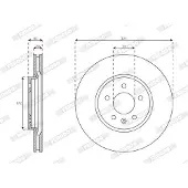 FERODO Bremsscheibe PREMIER DDF3032C-1