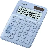 Casio MS-20UC-LB, Desktop, Einfacher Taschenrechner, 12 Ziffern, 1 Zeilen, Batterie/Solar, Blau