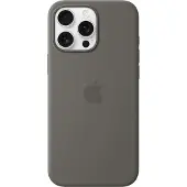 Apple Original iPhone 16 Pro Max Hülle - Silikon - Backcover/Soft Case - Grau