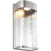 FEISS Elstead Bennie LED Außen-Wandleuchte 30cm Gebürsteter Stahl, lackiert IP44