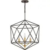 HINKLEY Elstead Astrid Hängeleuchte E14 3-fach Metallische, matte Bronze