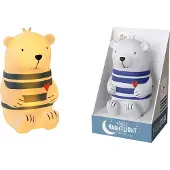 La-vida Kinder Nachtlicht Eisbär Schlummerlicht LED, batteriebetrieben