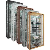 Hioshop Wandvitrine Sammelvitrine Glasvitrine Wand Vitrine Regal Schrank Glas Hängevitrine "Vitrosa Maxi