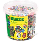SES Creative Beedz 06321 Mega Bügelperlen-Set, 9000 Stück in leuchtenden Farben, Sicherungsperle, 9000 Stück(e), Kunststoff, Mehrfarbig, Kind, Junge/Mädchen