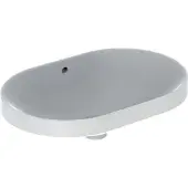Geberit Einbauwaschtisch VariForm 60x40cm, o HL, m ÜL, ellipt., we. K-Tect