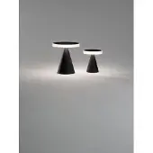 FABAS LUCE Fabas LED-Tischleuchte, neutrales Licht, 8 W, 750 lm, 3000 K, Gehäuse aus Metall und Methacrylat mit Touch-Bedienung, Farbe: Schwarz -