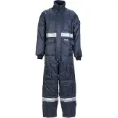 Planam Kühlhaus Overall marine, Innenfutter rot XL