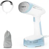 Tefal Access Steam Pocket DT3041, Tragbare Dampfbürste, 0,25 min, Blau, Weiß, Tasten, Handschalter, 2,6 m