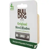 Bulldog Original Rasierklingen Stahl 4er Pack