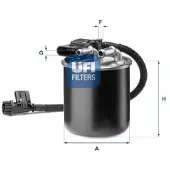Ufi Kraftstofffilter 24.193.00 passend für MERCEDES-BENZ SPRINTER 3,5-t Kasten (906) Anschraubfilter