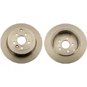 TRW Bremsscheibe DF6129 hinten, voll, 1 Stück