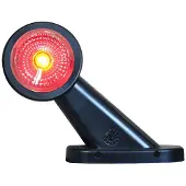 Wasa LED-Umrissleuchte 299P für rechte Seite, rot/weiß, kurze Stange, 12-24V