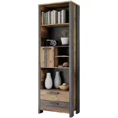 Forte Bücherregal Standregal Old Wood 67 x 205 cm - CLIF