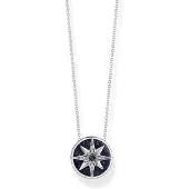 Thomas Sabo Halskette Royalty Stern mit Steine Silber