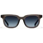 Hawkers Klassische Herrensonnenbrille OASIS mit silberner Fassung und Grau Blauer Denim Gläsern 22mm Brücke