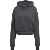 Adidas Sweatshirt mit kurzer Kapuze, Damen Studio Lounge