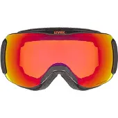 Uvex Skibrille Downhill 2100 CV S2 Unisex Black / Mirror Scarlet