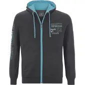 Jan Vanderstorm Sweatjacke Herren Baumwolle grau gemustert, XL 764631-0004-09970