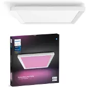Philips White and Color ambiance Eckiges Deckenpaneel Tento – mittelgroß, Bluetooth/Zigbee, Weiß, Multi, 2000 K, 6500 K, 15,4 W