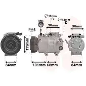 VAN WEZEL Kompressor, Klimaanlage 8200K237