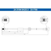 Ate Bremsschlauch 24.5104-0425.3 für Mini
