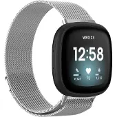 Cover-Discount Fitbit Versa / Sense - Milanese Armband silber