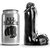 All Black Anal Dildo 13 cm