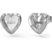 GUESS JUBE04612JWRHT-U Damen-Ohrstecker Herz Mini
