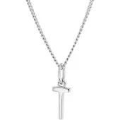 Trendor 15210-T Damen-Kette mit Buchstabe T Anhänger Silber 925