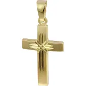 Trendor 35743 Kreuz-Anhänger 333 Gold 19 mm
