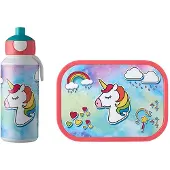 Mepal Brotdose + Wasserflasche Kinder Pausenset - Einhorn