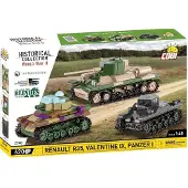 COBI 2740 EXECUTIVE Museum set-PAZER I,VALENTINE IX,RENAULT R35