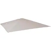 Mendler Ersatz-Bezug für Luxus-Ampelschirm MCW-A96, Sonnenschirmbezug Ersatzbezug, 3,5x3,5m (Ø4,95m) Polyester creme-grau