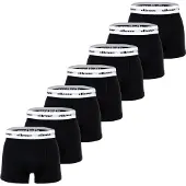 Ellesse Boxershorts "Boxershort Scopello 7pk Trunks 7er Pack", Herren, Gr. 6XL, schwarz, Obermaterial: 95% Baumwolle CO. 5% Elasthan EL., Unterhosen Boxershorts
