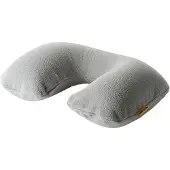 Travel-Blue Fleecy Inflatable Travel Neck Pillow Grau