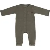 Babys Only Strampler Mit Füßen Melange Khaki - 62