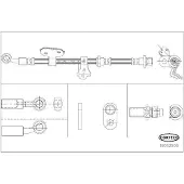 CORTECO Bremsschlauch ERSTAUSRÜSTERQUALITÄT [Hersteller-Nr. 19032909] für Honda